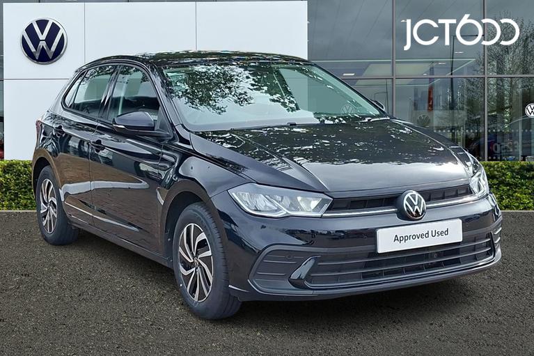 Used 2023 Volkswagen Polo 1.0 TSI Life Hatchback 5dr Petrol Manual Euro 6 (s/s) (95 ps) Deep Black Pearl at JCT600