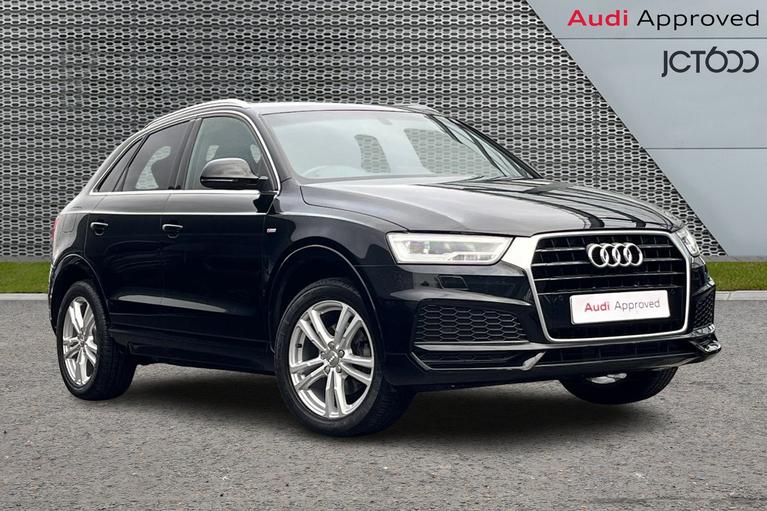 Used 2017 AUDI Q3 1.4 TFSI CoD S line Edition SUV 5dr Petrol Manual Euro 6 (s/s) (150 ps) Black at JCT600