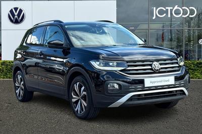 2022 VOLKSWAGEN T-Cross 1.0 TSI Black Edition SUV 5dr Petrol DSG Euro 6 (s/s) (110 ps) at JCT600