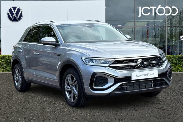 Used 2025 VOLKSWAGEN T-Roc 1.5 TSI R-Line SUV 5dr Petrol Manual Euro 6 (s/s) (150 ps) Silver at JCT600