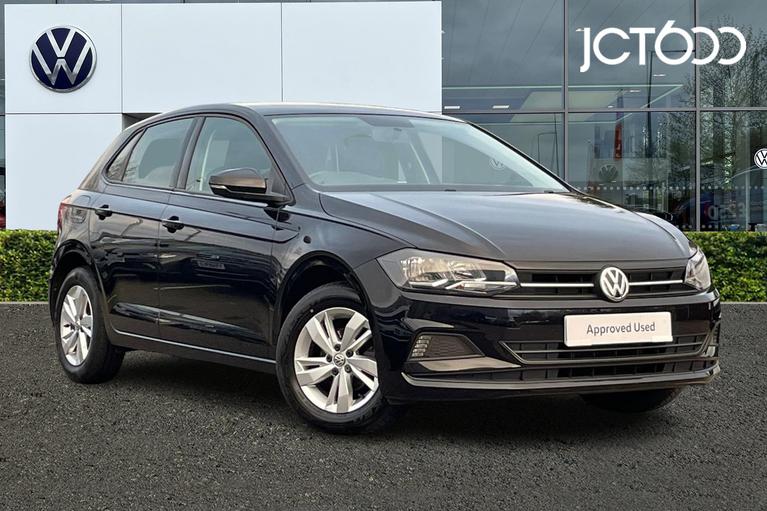 Used 2018 VOLKSWAGEN Polo SE 1.0 TSI 95PS 5-speed Manual 5 Door Deep Black Pearl at JCT600