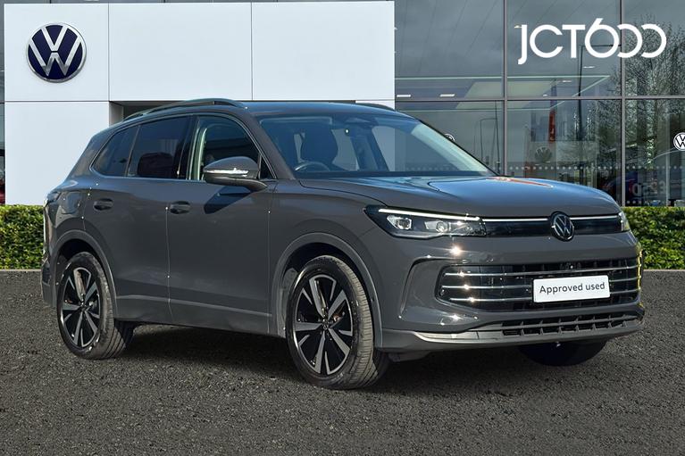Used 2024 Volkswagen Tiguan 1.5 eTSI MHEV Elegance SUV 5dr Petrol Hybrid DSG Euro 6 (s/s) (150 ps) Grey at JCT600