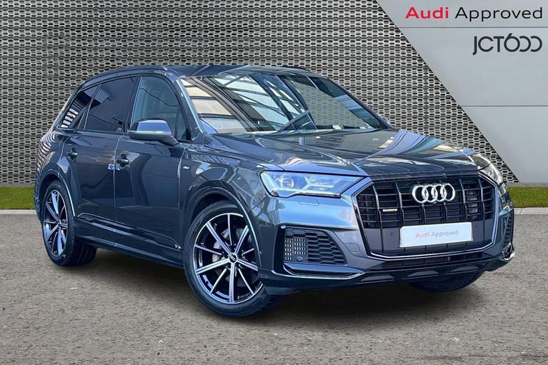 Used 2022 Audi Q7 3.0 TFSI V6 55 Black Edition SUV 5dr Petrol Tiptronic quattro Euro 6 (s/s) (340 ps) Grey at JCT600