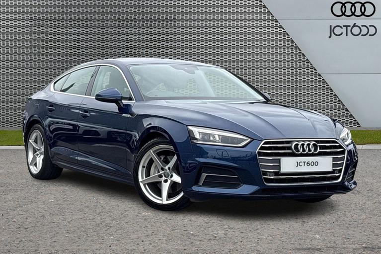 Used 2017 AUDI A5 2.0 TDI Sport Sportback 5dr Diesel S Tronic Euro 6 (s/s) (190 ps) Blue at JCT600