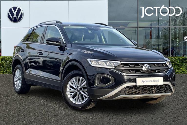 Used 2022 VOLKSWAGEN T-Roc Life 1.0 TSI 110PS 6-speed Manual 5 Door Deep Black Pearl at JCT600