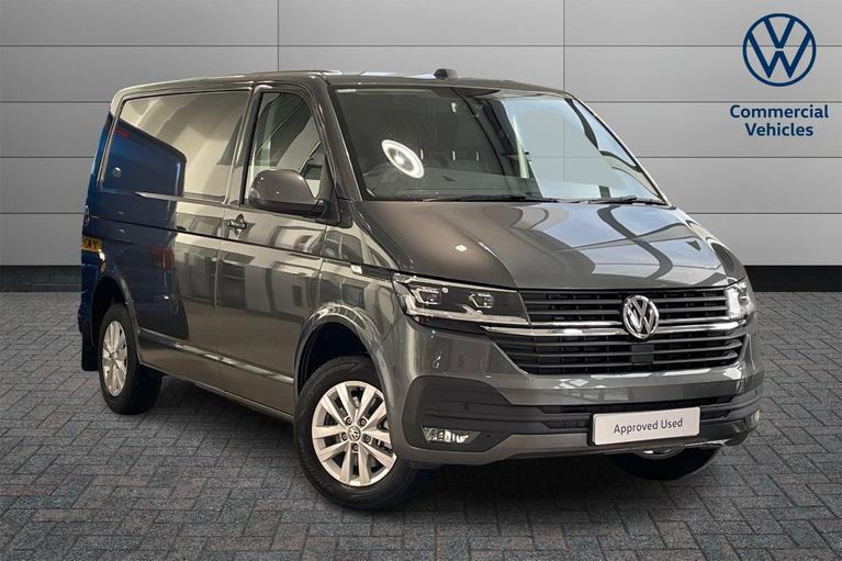 Used 2024 VOLKSWAGEN Transporter T28 Highline Manual SWB Euro 6 110ps *SAT NAV*LED LIGHTS*TAILGATE* Indium Gey at JCT600