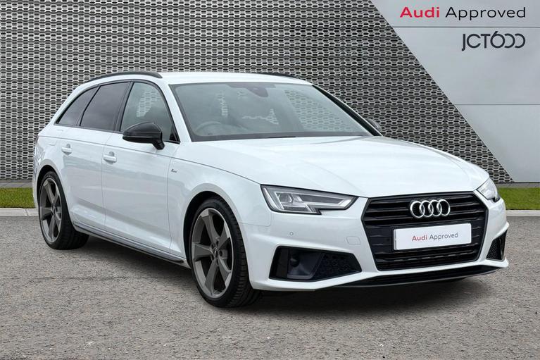 Used 2019 AUDI A4 Avant 2.0 TFSI 35 Black Edition Estate 5dr Petrol Manual Euro 6 (s/s) (150 ps) White at JCT600