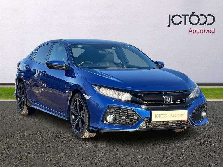 Used 2017 HONDA Civic 1.5 VTEC Turbo Sport 5dr CVT Blue at JCT600