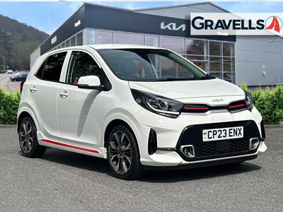 Used 2023 Kia PICANTO 1.0 DPi GT-Line Hatchback 5dr Petrol Manual Euro 6 (s/s) (66 bhp) CLEAR WHITE at Gravells