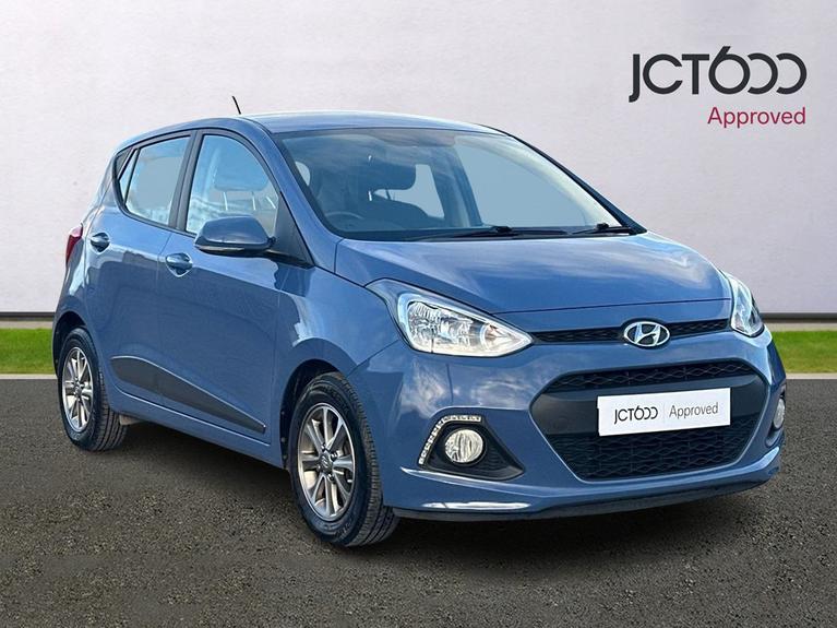 Used 2015 HYUNDAI i10 1.0 Premium Hatchback 5dr Petrol Manual Euro 5 (66 ps) Blue at JCT600