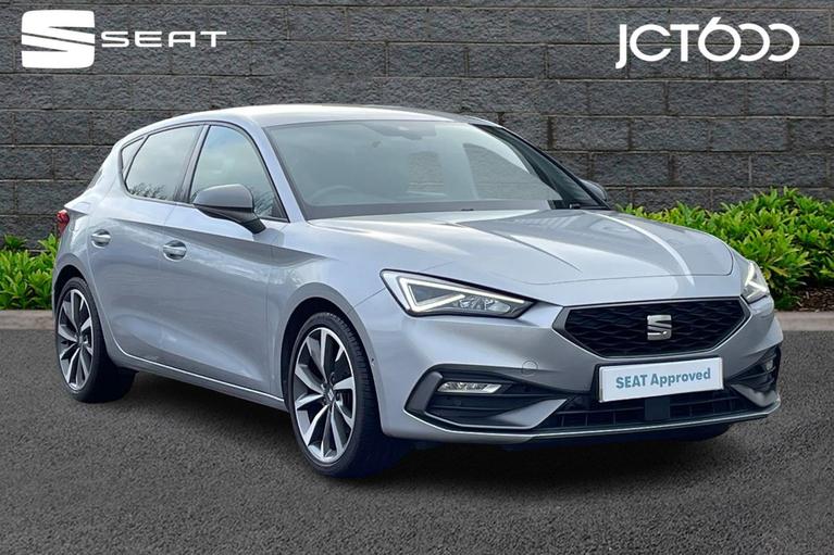 Used 2021 SEAT Leon 1.5 eTSI MHEV FR Sport Hatchback 5dr Petrol Hybrid DSG Euro 6 (s/s) (150 ps) Silver at JCT600