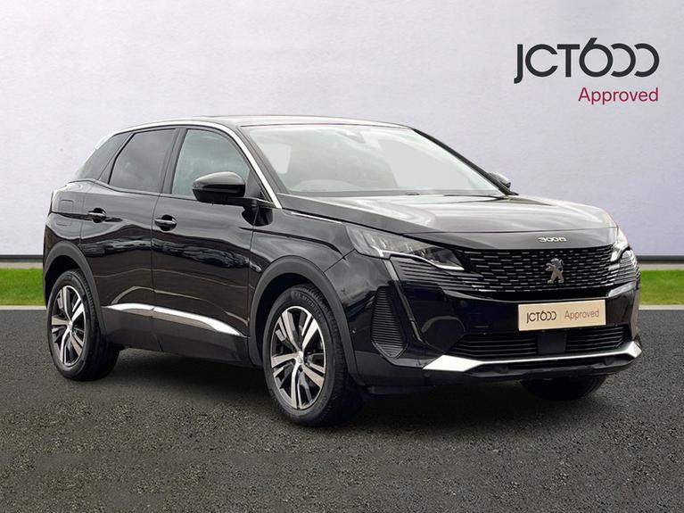 Used 2022 PEUGEOT 3008 1.5 BlueHDi Allure SUV 5dr Diesel EAT Euro 6 (s/s) (130 ps) Black at JCT600