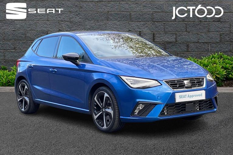 Used 2024 SEAT Ibiza 1.0 TSI FR Sport Hatchback 5dr Petrol Manual Euro 6 (s/s) (110 ps) Blue at JCT600