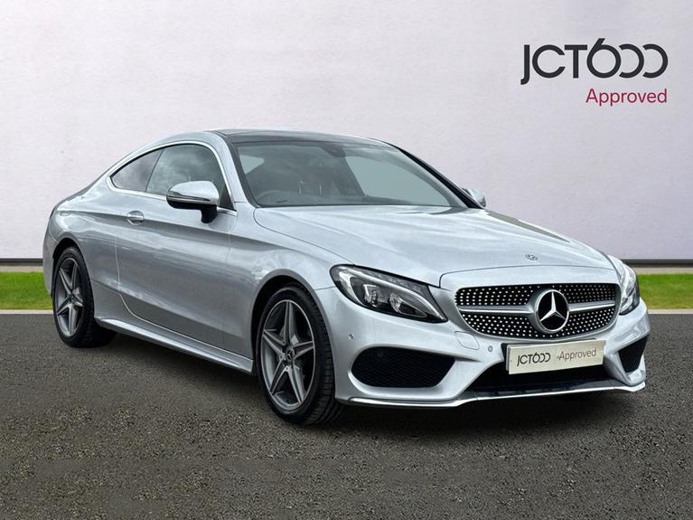 Used 2017 MERCEDES-BENZ C Class 2.1 C220d AMG Line (Premium) Coupe 2dr Diesel G-Tronic+ Euro 6 (s/s) (170 ps) Silver at JCT600