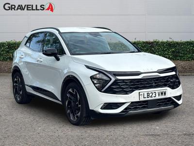 Used 2023 Kia SPORTAGE 1.6 T-GDi GT-Line SUV 5dr Petrol Manual Euro 6 (s/s) (148 bhp) White at Gravells