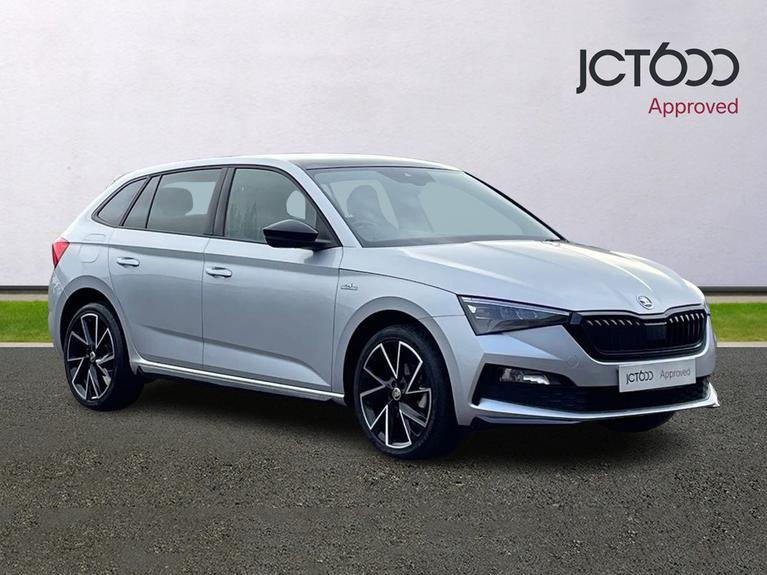 Used 2023 ŠKODA Scala 1.5 TSI Monte Carlo Hatchback 5dr Petrol Manual Euro 6 (s/s) (150 ps) Silver at JCT600