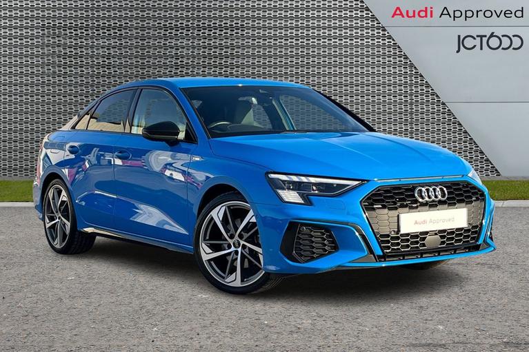 Used 2023 AUDI A3 1.5 TFSI 35 Edition 1 Saloon 4dr Petrol S Tronic Euro 6 (s/s) (150 ps) Blue at JCT600