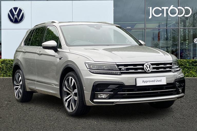 Used 2019 Volkswagen Tiguan R-Line Tech 2.0 TDI 4Motion 150PS 7-Speed DSG Tungsten Silver at JCT600