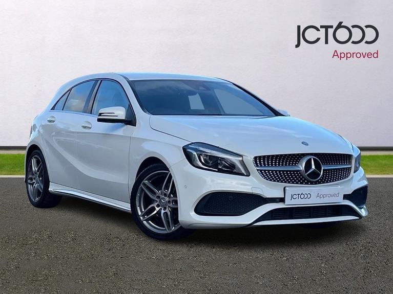 Used 2016 Mercedes-Benz A Class 1.5 A180d AMG Line (Premium) Hatchback 5dr Diesel 7G-DCT Euro 6 (s/s) (109 ps) White at JCT600