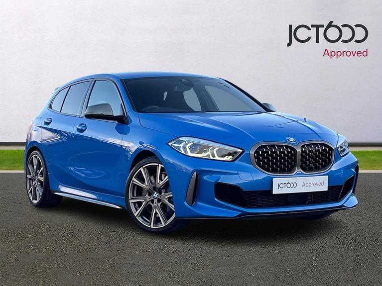 Used 2022 BMW 1 Series 2.0 M135i Hatchback 5dr Petrol Auto xDrive Euro 6 (s/s) (306 ps) Blue at JCT600