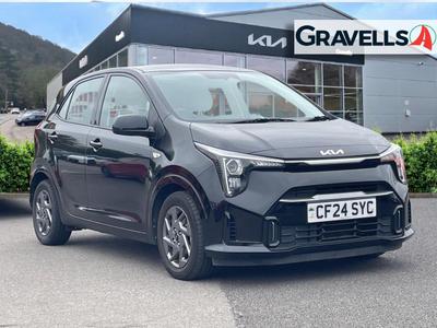 Used 2024 Kia PICANTO 1.0 2 Hatchback 5dr Petrol AMT Euro 6 (s/s) (62 bhp) MIDNIGHT BLACK at Gravells
