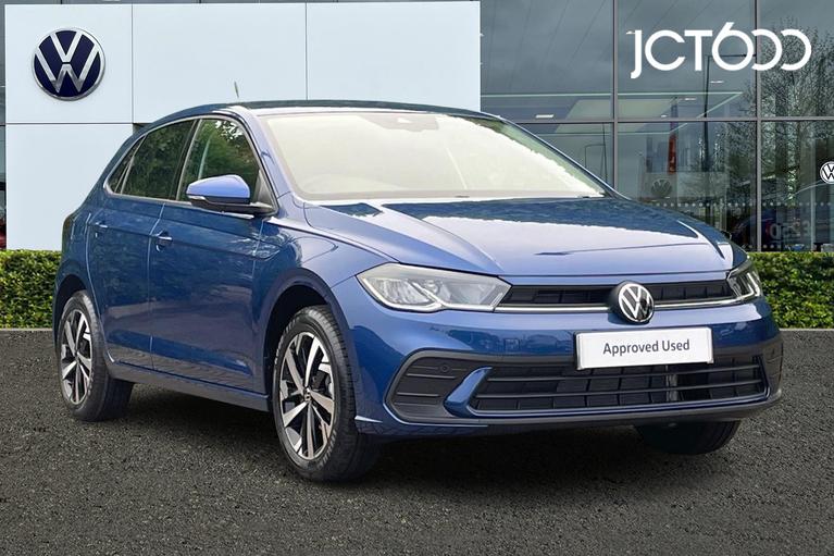 Used 2024 VOLKSWAGEN Polo 1.0 TSI Match Hatchback 5dr Petrol Manual Euro 6 (s/s) (95 ps) Reef Blue Metallic at JCT600