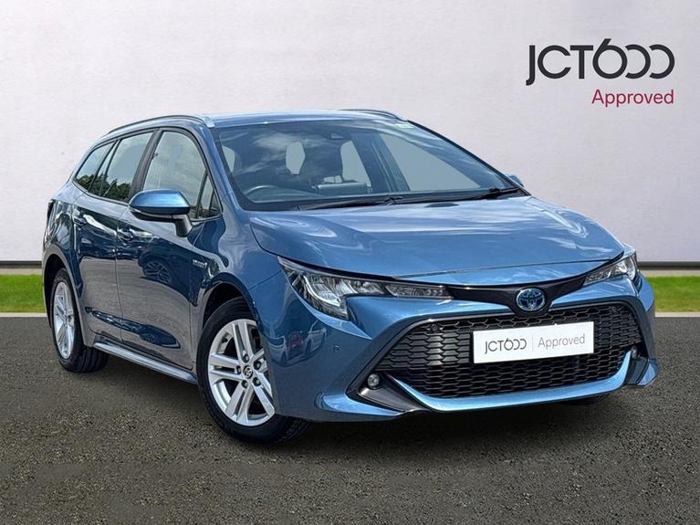 Used 2021 TOYOTA Corolla 1.8 VVT-h GPF Icon Tech Touring Sports 5dr Petrol Hybrid CVT Euro 6 (s/s) (122 ps) Blue at JCT600