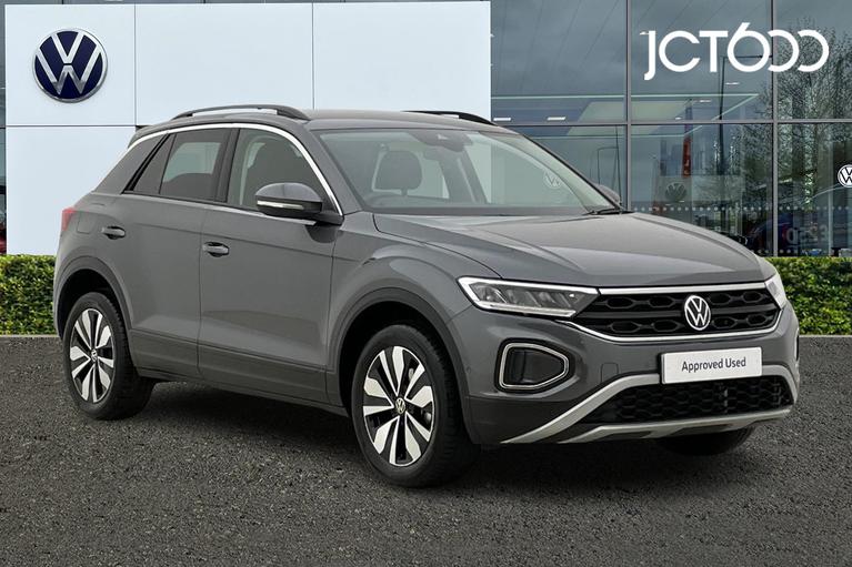 Used 2024 Volkswagen T-Roc 1.0 TSI Match SUV 5dr Petrol Manual Euro 6 (s/s) (115 ps) Grey at JCT600