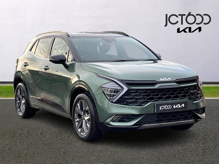 Used 2022 KIA Sportage 1.6 h T-GDi GT-Line S SUV 5dr Petrol Hybrid Auto Euro 6 (s/s) (226 bhp) Green at JCT600