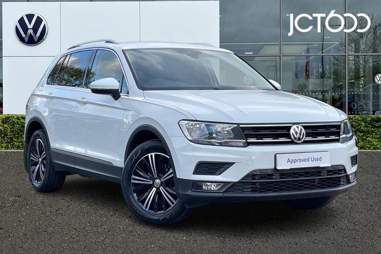 Used 2018 VOLKSWAGEN Tiguan SE Nav 2.0 TDI 4Motion 150PS 7-Speed DSG 5 Door Pure White at JCT600