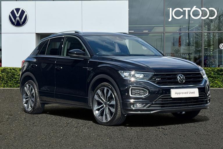 Used 2021 VOLKSWAGEN T-Roc 2.0 TDI EVO R-Line SUV 5dr Diesel DSG Euro 6 (s/s) (150 ps) Black at JCT600