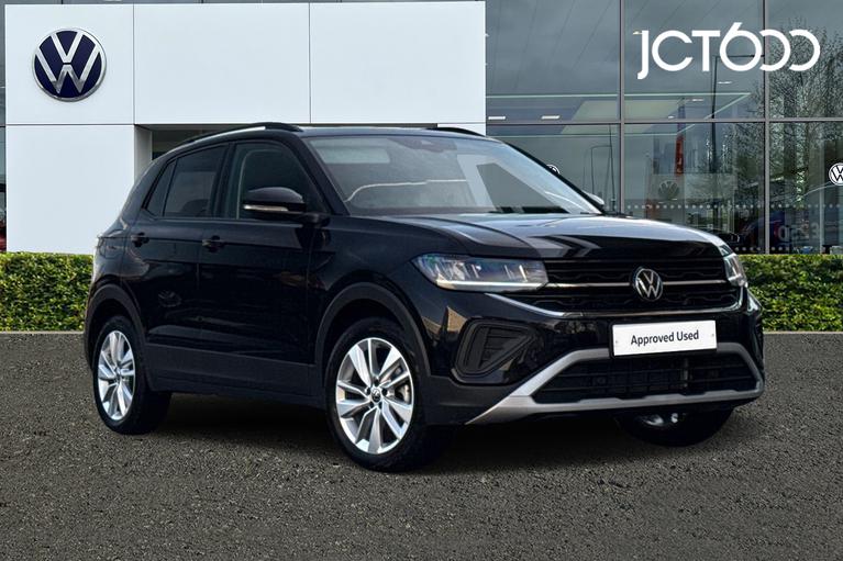 Used 2024 Volkswagen T-Cross 1.0 TSI Match SUV 5dr Petrol Manual Euro 6 (s/s) (115 ps) Black at JCT600