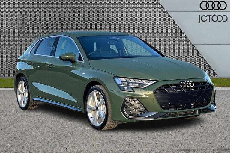 Used 2026 AUDI  A3 Sportback S line TFSI e 204 PS S tronic District Green Metallic at JCT600