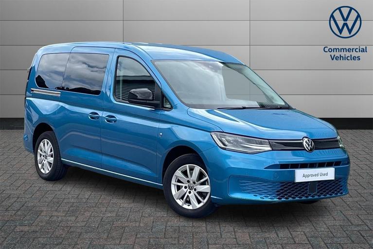 Used 2022 VOLKSWAGEN Caddy Maxi 2.0 TDI MPV 5dr Diesel DSG Euro 6 (s/s) (122 ps) Blue at JCT600