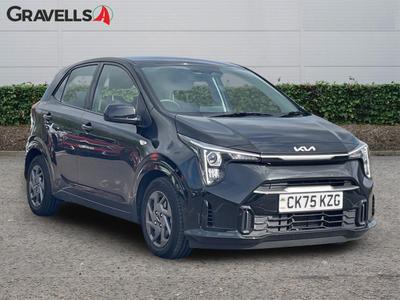 Used 2025 Kia PICANTO 1.0 2 Hatchback 5dr Petrol Manual Euro 6 (s/s) (62 bhp) Black at Gravells