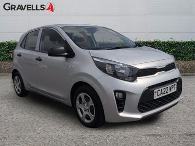 Used 2022 Kia PICANTO 1.0 DPi 1 Hatchback 5dr Petrol Manual Euro 6 (s/s) (66 bhp) silver frost at Gravells