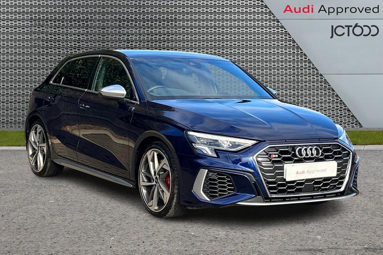 Used 2022 AUDI S3 2.0 TFSI Sportback 5dr Petrol S Tronic quattro Euro 6 (s/s) (310 ps) Blue at JCT600