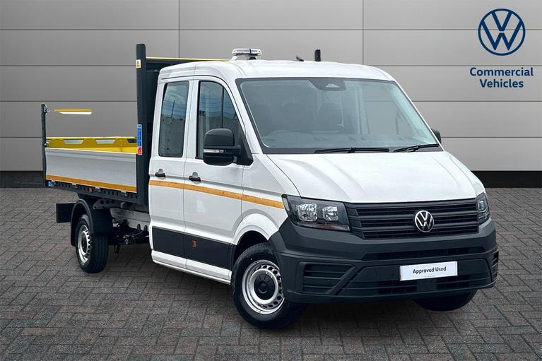Used 2025 Volkswagen Crafter CR35 Commerce Tipper Double Cab LWB 140ps *JUST SERVICED*7 SEATS* Candy White at JCT600