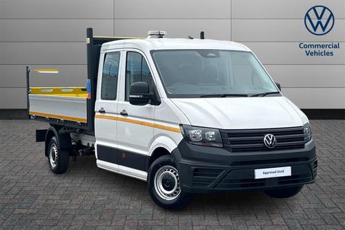 Volkswagen Crafter CR35 Commerce Tipper Double Cab LWB 140ps *JUST SERVICED*7 SEATS*