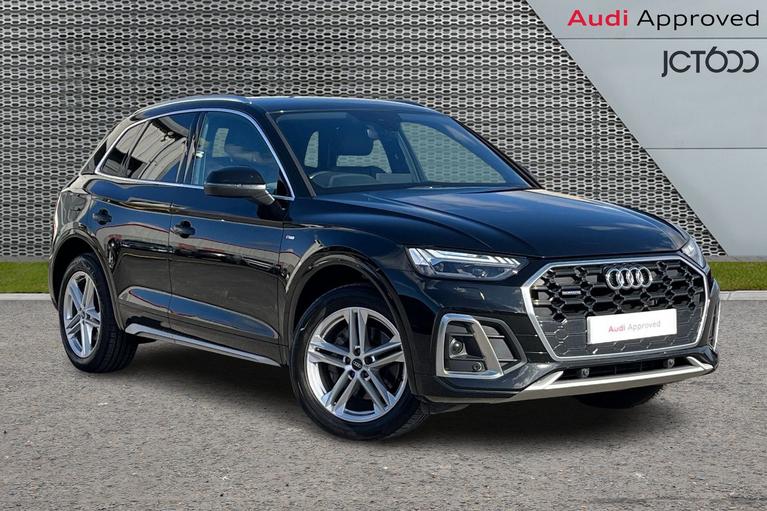 Used 2022 AUDI Q5 2.0 TDI 40 S line SUV 5dr Diesel S Tronic quattro Euro 6 (s/s) (204 ps) Black at JCT600