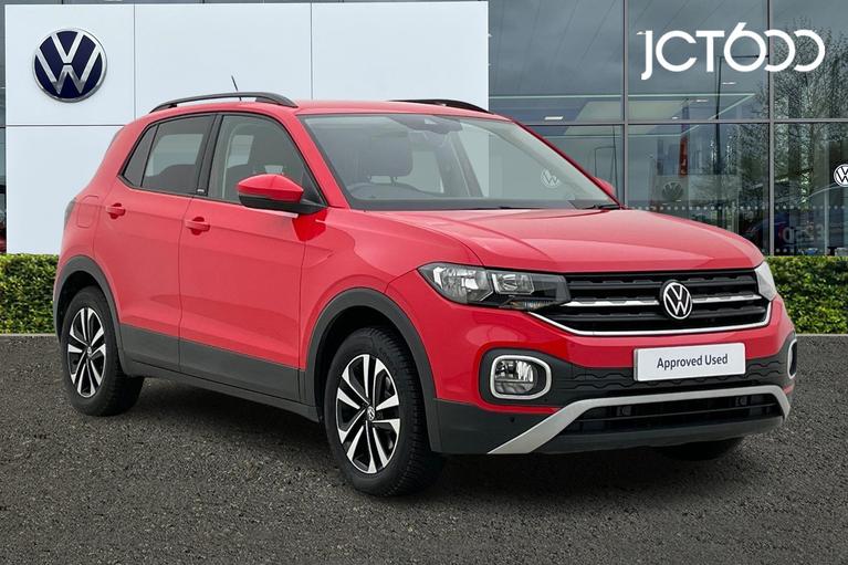 Used 2021 VOLKSWAGEN T-Cross United 1.0 TSI 110PS 6-speed Manual Flash Red at JCT600