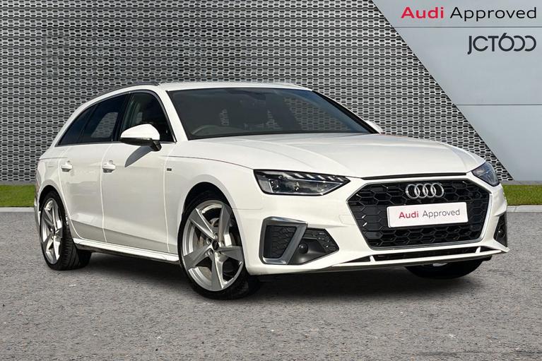 Used 2023 AUDI A4 Avant 2.0 TFSI 40 S line Estate 5dr Petrol S Tronic Euro 6 (s/s) (204 ps) White at JCT600