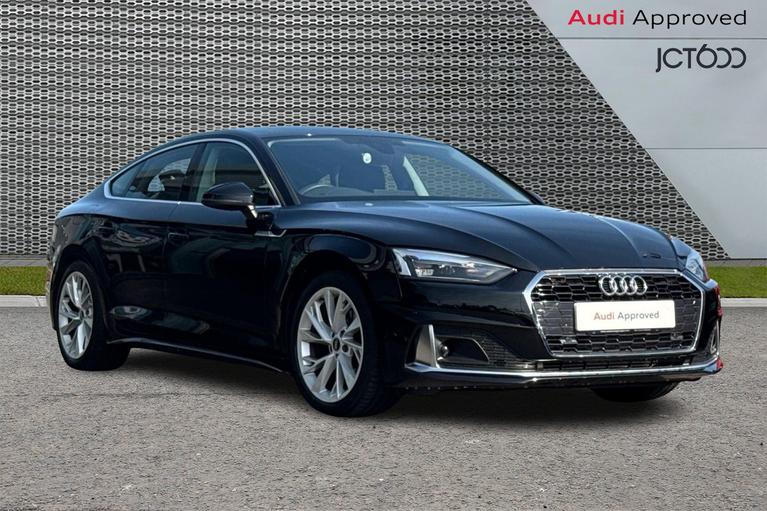 Used 2024 AUDI A5 2.0 TFSI 35 Sport Sportback 5dr Petrol S Tronic Euro 6 (s/s) (150 ps) Black at JCT600