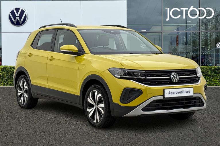 Used 2024 Volkswagen T-Cross 1.0 TSI Match SUV 5dr Petrol Manual Euro 6 (s/s) (115 ps) Yellow at JCT600