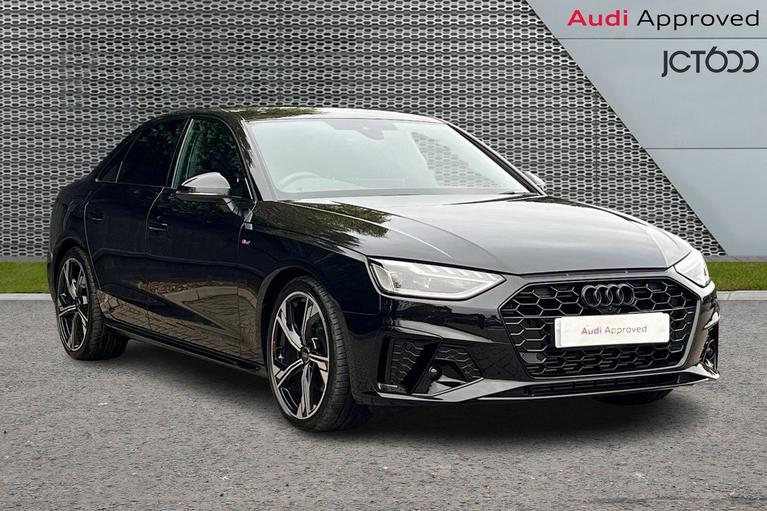 Used 2023 AUDI A4 2.0 TFSI 35 Black Edition Saloon 4dr Petrol S Tronic Euro 6 (s/s) (150 ps) Black at JCT600