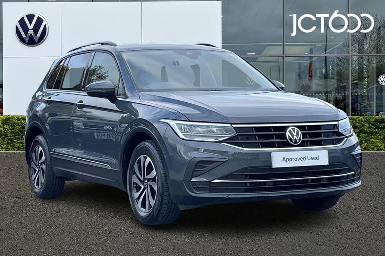 Used 2021 VOLKSWAGEN Tiguan Active 1.5 TSI 150PS 6-Speed Manual Dolphin Grey at JCT600