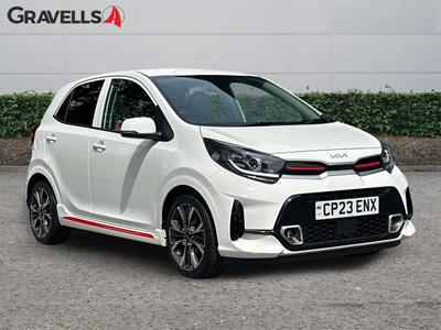 Used 2023 Kia PICANTO 1.0 DPi GT-Line Hatchback 5dr Petrol Manual Euro 6 (s/s) (66 bhp) CLEAR WHITE at Gravells