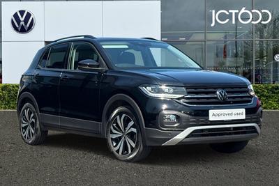 2023 VOLKSWAGEN T-Cross 1.0 TSI Black Edition SUV 5dr Petrol Manual Euro 6 (s/s) (95 ps) at JCT600
