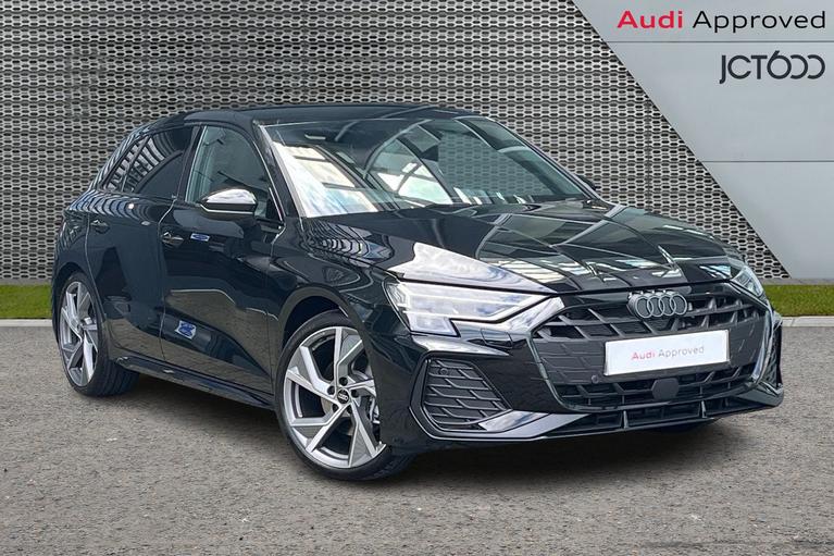 Used 2024 AUDI A3 2.0 TDI 35 Black Edition Sportback 5dr Diesel S Tronic Euro 6 (s/s) (150 ps) Black at JCT600