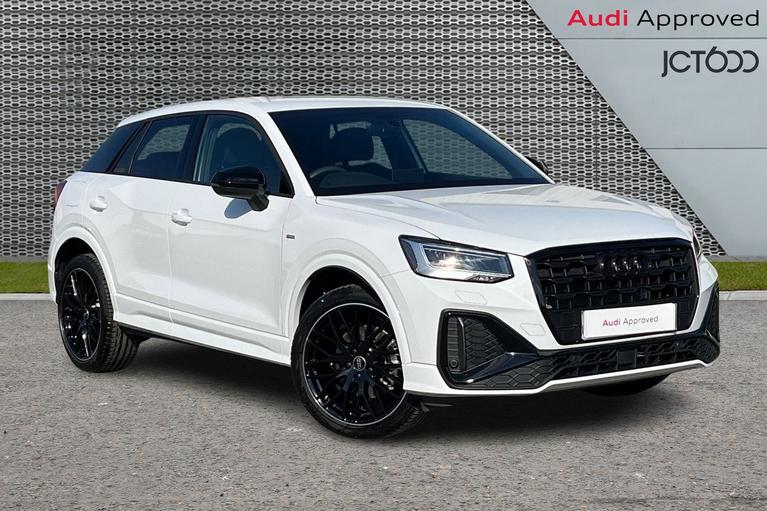 Used 2024 Audi Q2 1.0 TFSI 30 Black Edition SUV 5dr Petrol Manual Euro 6 (s/s) (110 ps) White at JCT600